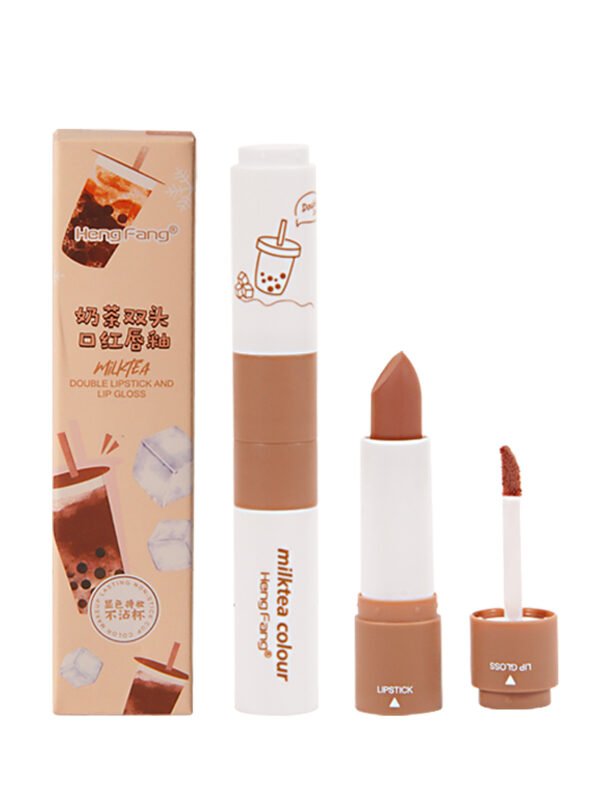 Two-headed Velvet Matte Lipstick & Lip Glaze Combo - Image 6