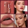 Nude Matte Lip Gloss – Waterproof, Long-Lasting, Non-Fading Velvet Liquid Lipstick - Image 2