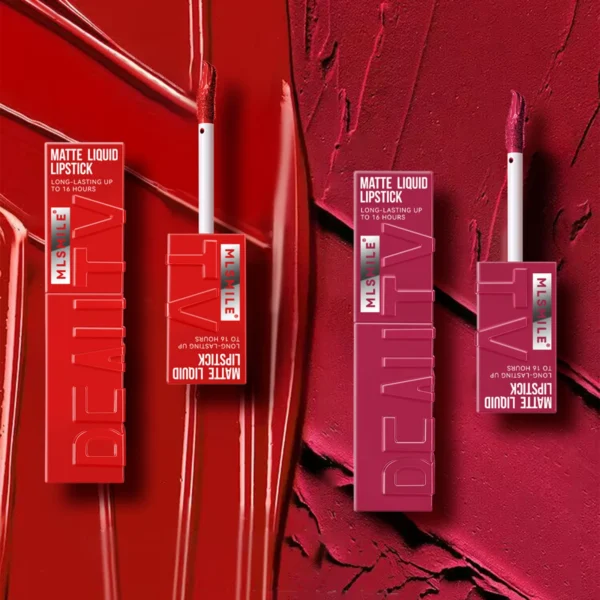 Nude Matte Lip Gloss – Waterproof, Long-Lasting, Non-Fading Velvet Liquid Lipstick - Image 3