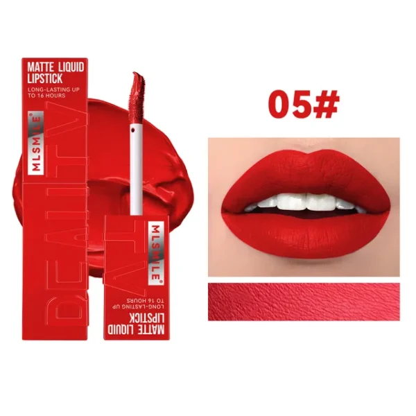 Nude Matte Lip Gloss – Waterproof, Long-Lasting, Non-Fading Velvet Liquid Lipstick - Image 9