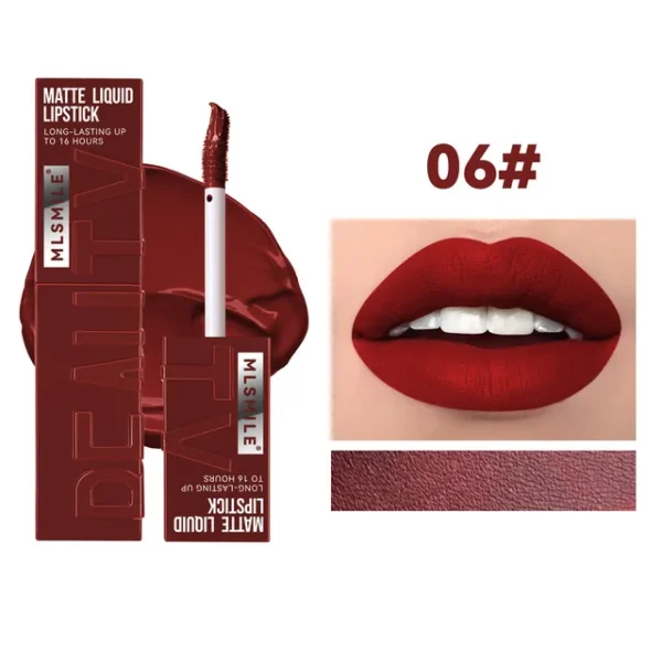 Nude Matte Lip Gloss – Waterproof, Long-Lasting, Non-Fading Velvet Liquid Lipstick - Image 10