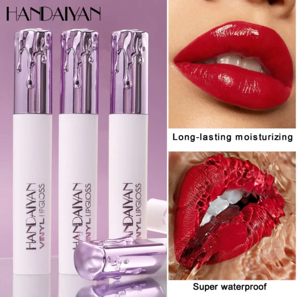 Handaiyan 6-Color Liquid Lipstick Set – Matte, Moisturizing, Long-Lasting, Waterproof, Non-Fading Lip Gloss - Image 2