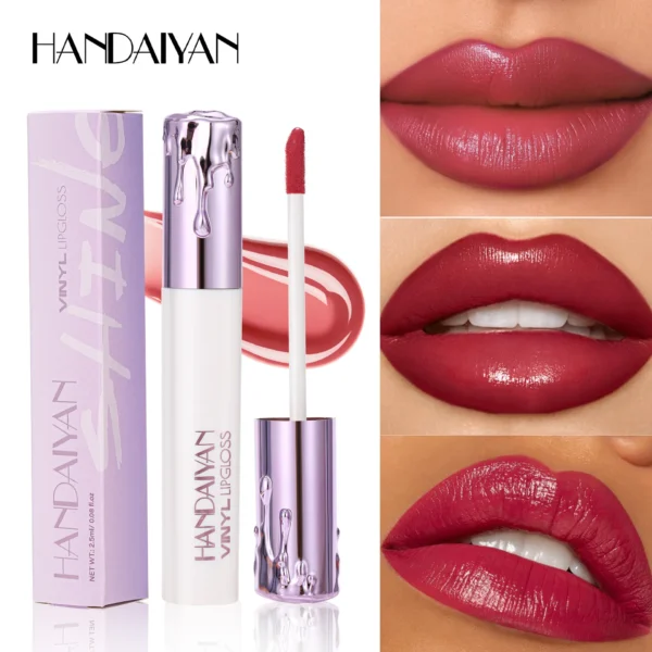 Handaiyan 6-Color Liquid Lipstick Set – Matte, Moisturizing, Long-Lasting, Waterproof, Non-Fading Lip Gloss - Image 3