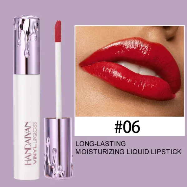 Handaiyan 6-Color Liquid Lipstick Set – Matte, Moisturizing, Long-Lasting, Waterproof, Non-Fading Lip Gloss - Image 9