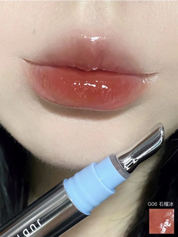 Judydoll Ice Diamond Essence Lip Gloss – Hydrating, Plumping, Mirror Shine Lip Tint - Image 2