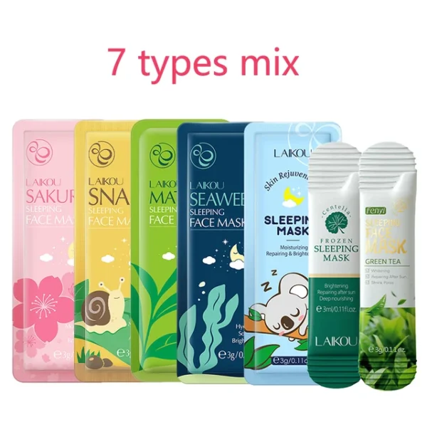 LAIKOU  Hydrating Night Face Mask – Moisturizing & Repairing Sheet Masks - Image 14