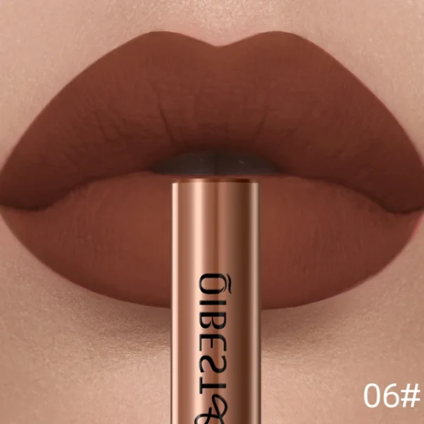 QIBEST Matte Liquid Lipstick – Waterproof, Long-Lasting, Velvet Lip Tint – Highly Pigmented Nude & Red Lip Gloss for All-Day Wear - Image 21