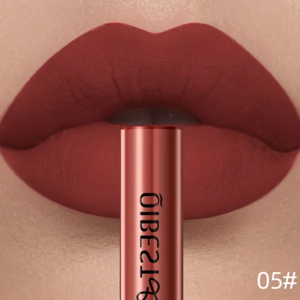 QIBEST Matte Liquid Lipstick – Waterproof, Long-Lasting, Velvet Lip Tint – Highly Pigmented Nude & Red Lip Gloss for All-Day Wear - Image 22