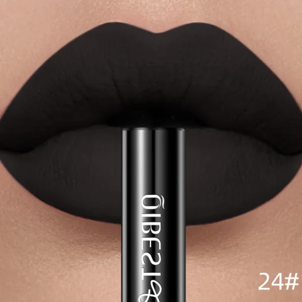 QIBEST Matte Liquid Lipstick – Waterproof, Long-Lasting, Velvet Lip Tint – Highly Pigmented Nude & Red Lip Gloss for All-Day Wear - Image 11