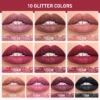 QIBEST Waterproof Diamond Shimmer Glitter Lip Gloss - Image 2