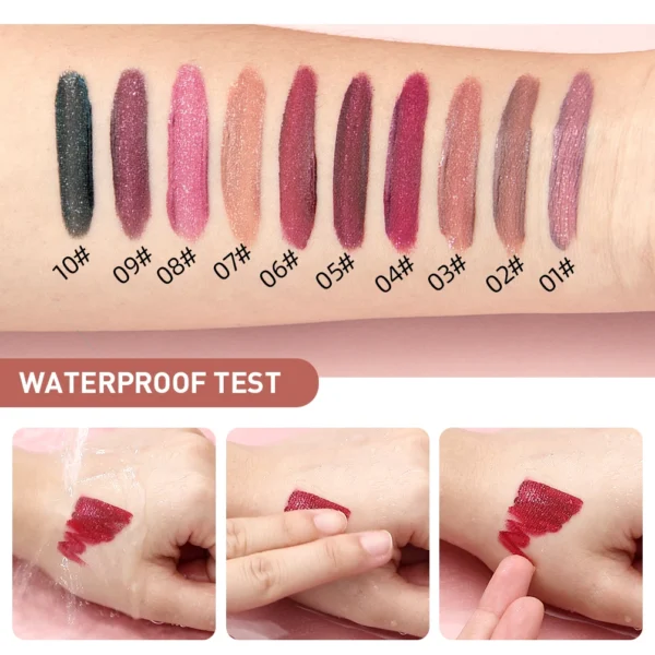 QIBEST Waterproof Diamond Shimmer Glitter Lip Gloss - Image 6