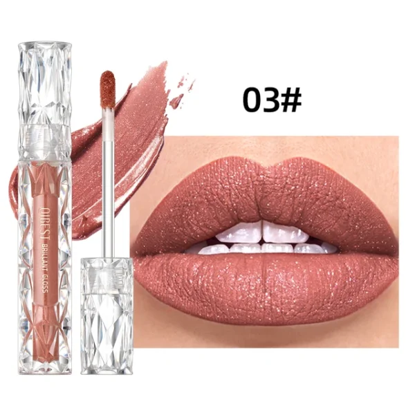 QIBEST Waterproof Diamond Shimmer Glitter Lip Gloss - Image 9