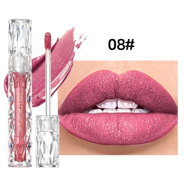 QIBEST Waterproof Diamond Shimmer Glitter Lip Gloss - Image 14