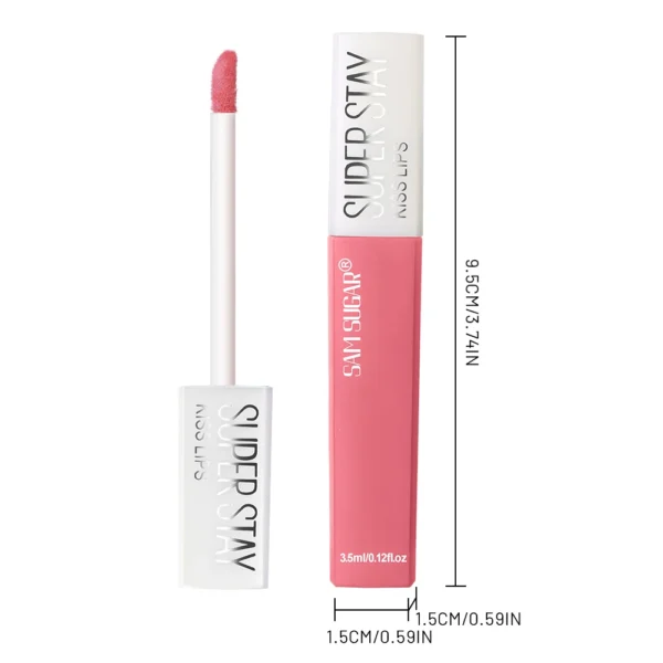 SAM SUGAR Matte Lip Glaze – Non-Stick, Waterproof, Long-Lasting Velvet Lipstick - Image 2