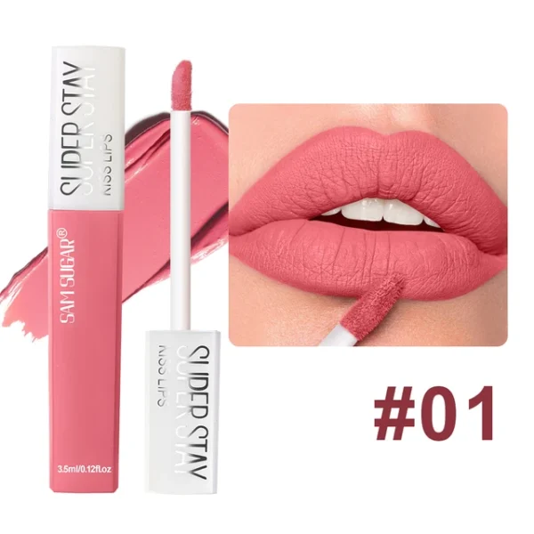 SAM SUGAR Matte Lip Glaze – Non-Stick, Waterproof, Long-Lasting Velvet Lipstick - Image 3