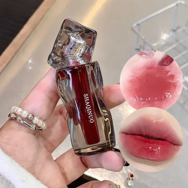SHAQINUO Mirror Jelly Lip Glaze – Waterproof, Moisturizing, Long-Lasting Lip Gloss & Tint - Image 5