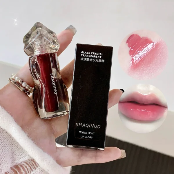 SHAQINUO Mirror Jelly Lip Glaze – Waterproof, Moisturizing, Long-Lasting Lip Gloss & Tint - Image 6