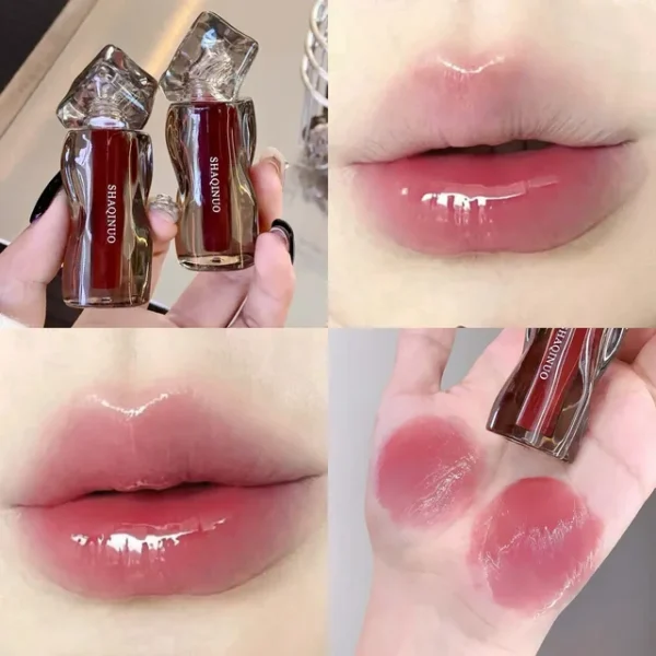 SHAQINUO Mirror Jelly Lip Glaze – Waterproof, Moisturizing, Long-Lasting Lip Gloss & Tint - Image 8