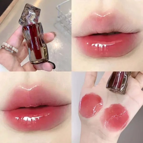 SHAQINUO Mirror Jelly Lip Glaze – Waterproof, Moisturizing, Long-Lasting Lip Gloss & Tint - Image 10