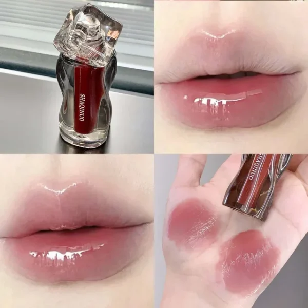 SHAQINUO Mirror Jelly Lip Glaze – Waterproof, Moisturizing, Long-Lasting Lip Gloss & Tint - Image 7