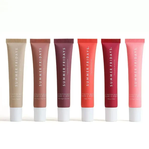 Summer Fridays Vanilla Beige Lip Balm Mini Lip Gloss Set Moisturizing Transparent Smooth Soft Tube Mirror Lipstick Makeup Set - Image 6